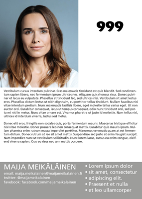 Flyer A6 (Suunnittele itse)